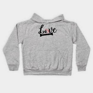 Love Dogs puppy Kids Hoodie